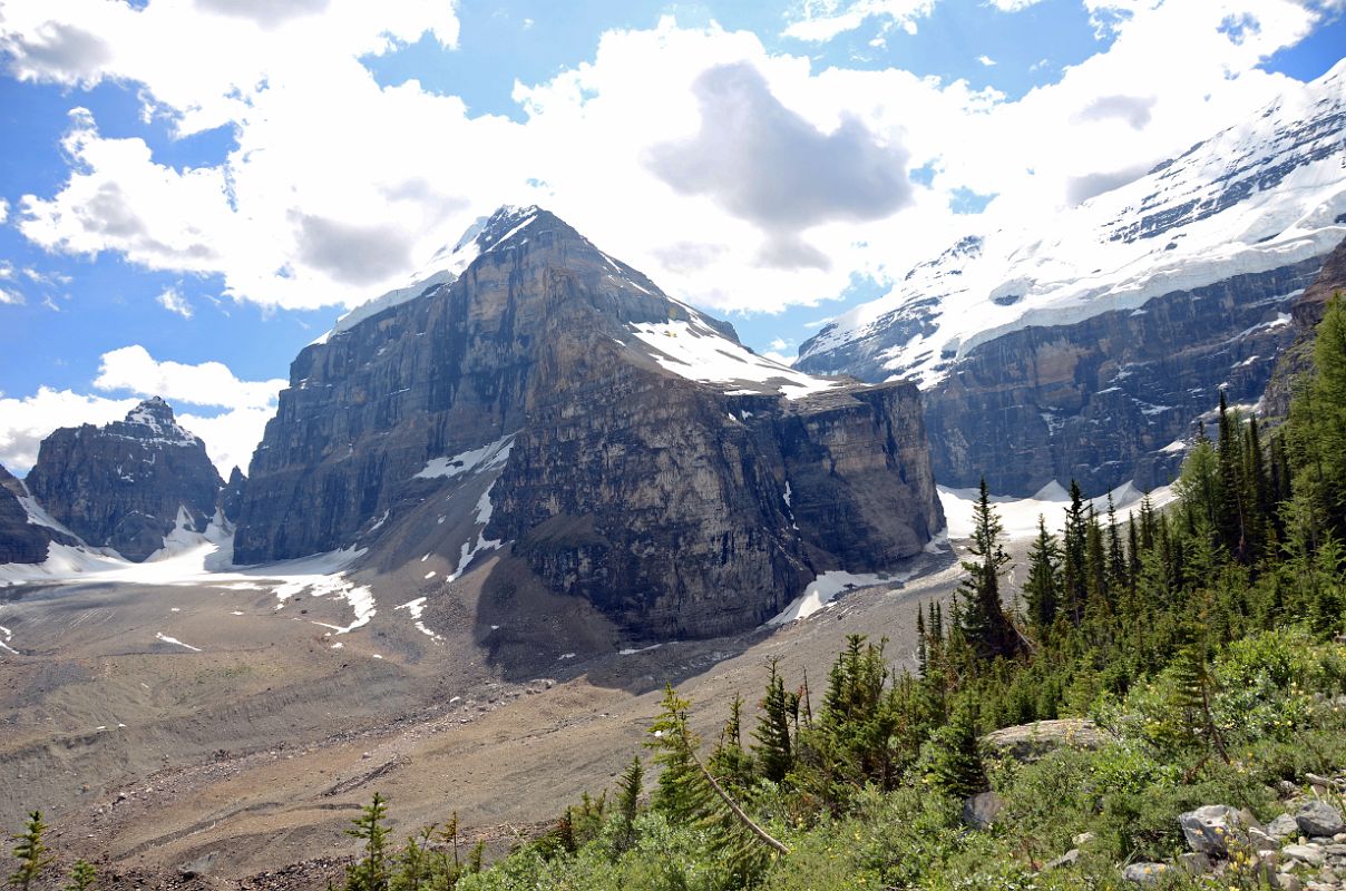 23 The Mitre, Mount Lefroy and Mount Victoria From Just Past Plain Of The Six Glaciers Teahouse Near Lake Louise